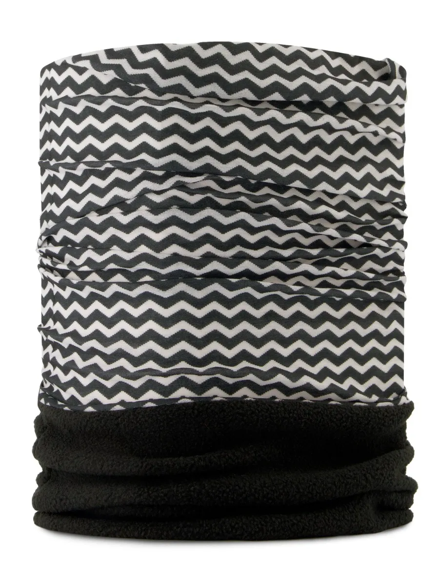 Poederbaas Nekwarmer Zwart / Wit