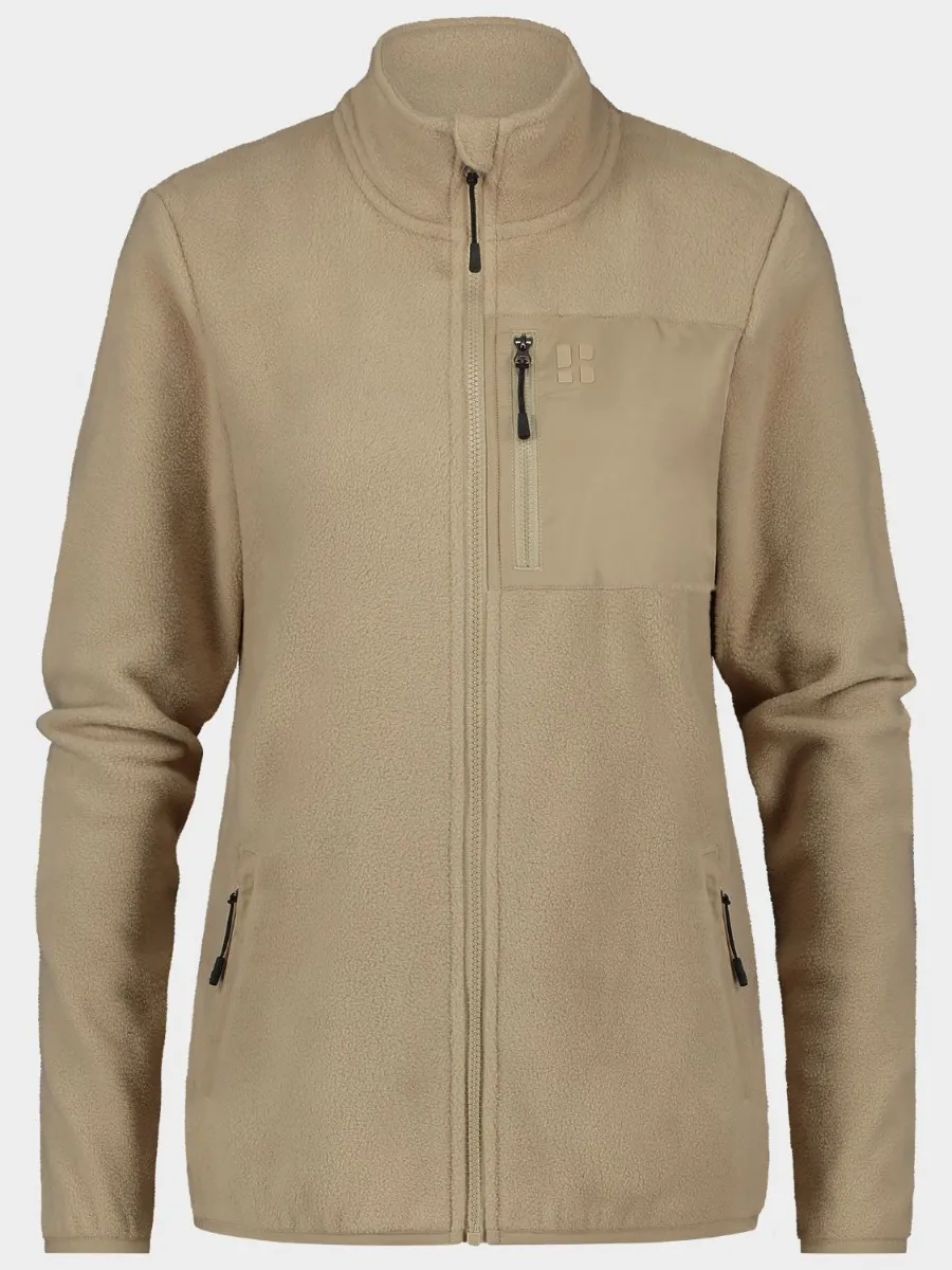 Poederbaas Four Seasons Fleece Vest Dames Zand