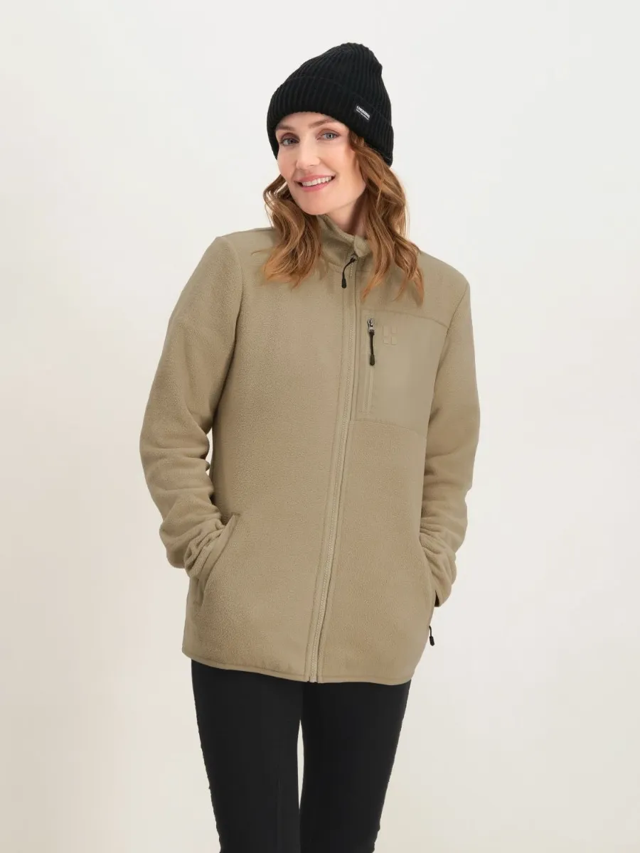 Poederbaas Four Seasons Fleece Vest Dames Zand