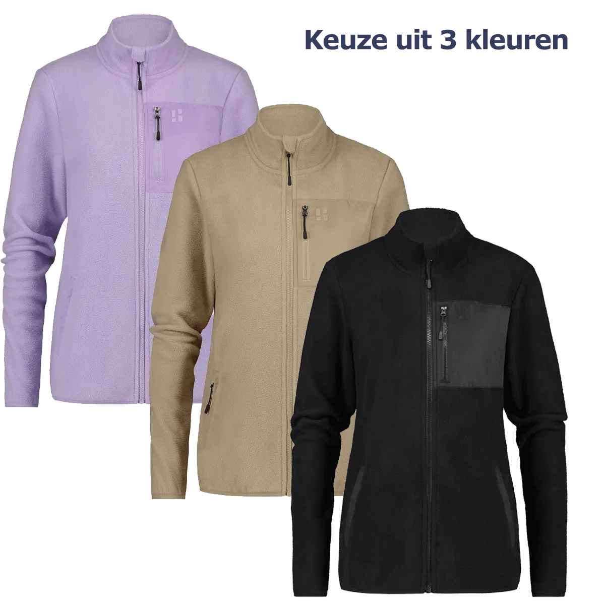 Poederbaas Four Seasons Fleece Vest Dames - Keuze uit 3 kleuren