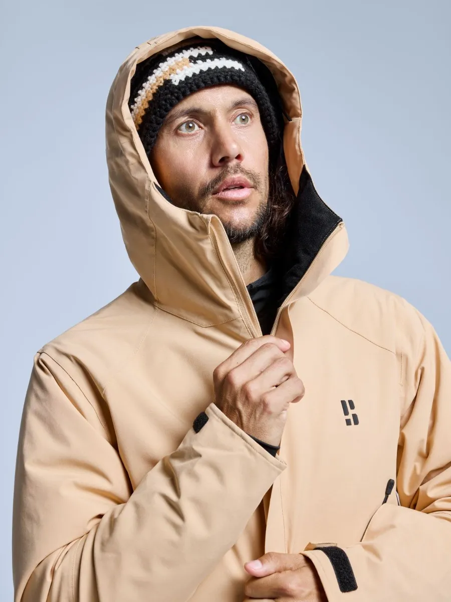 Poederbaas Ski-jas Heren Arctic 2L Insulated Warm Sand