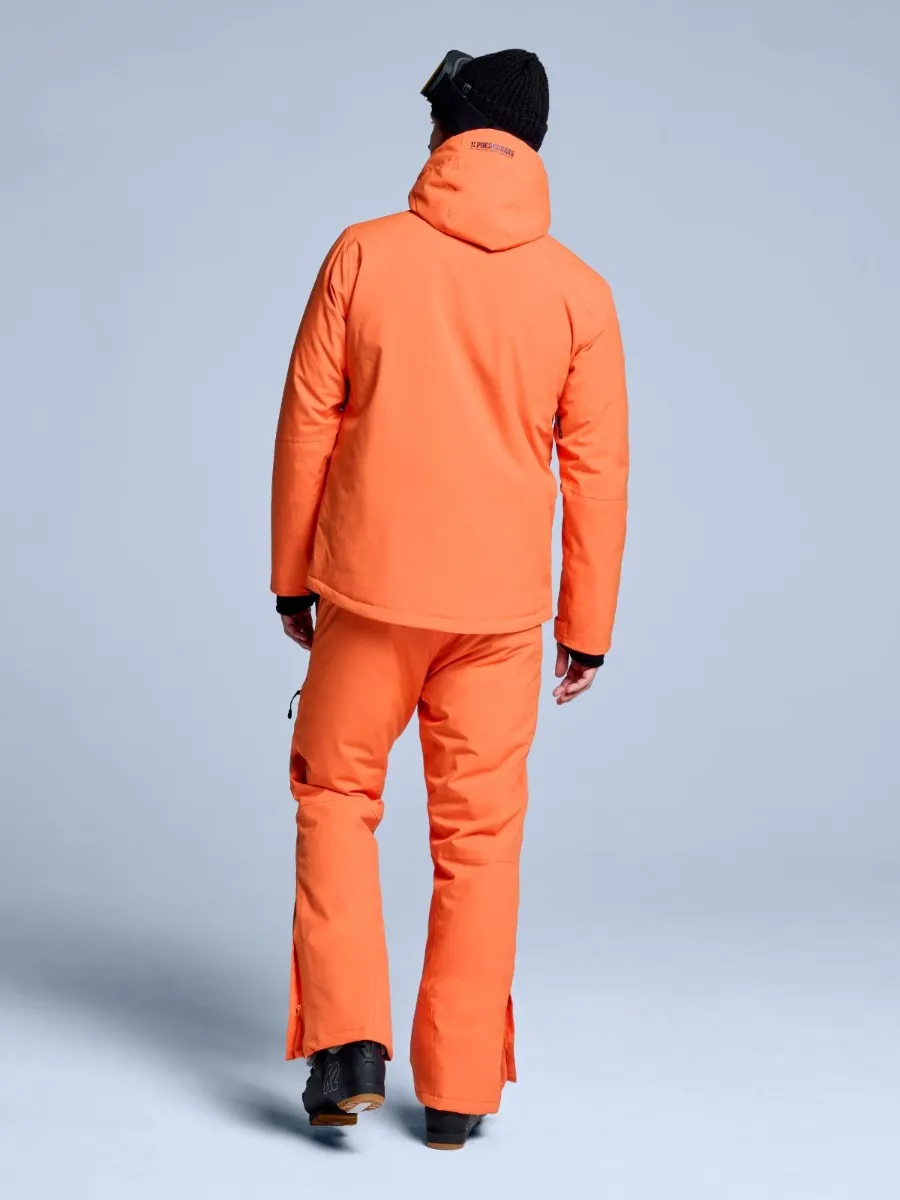 Poederbaas Ski-jas Heren Arctic 2L Insulated Oranje