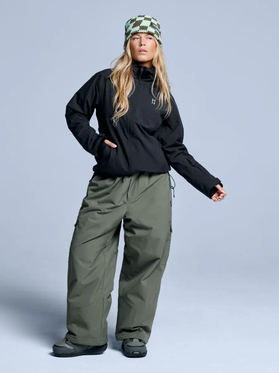 Poederbaas Ski-jas Dames Arctic 2L Insulated Zwart