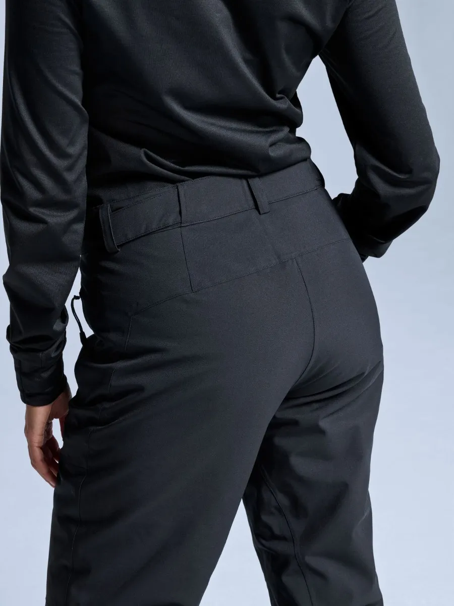 Poederbaas Skibroek Dames Stretch Softshell Zwart