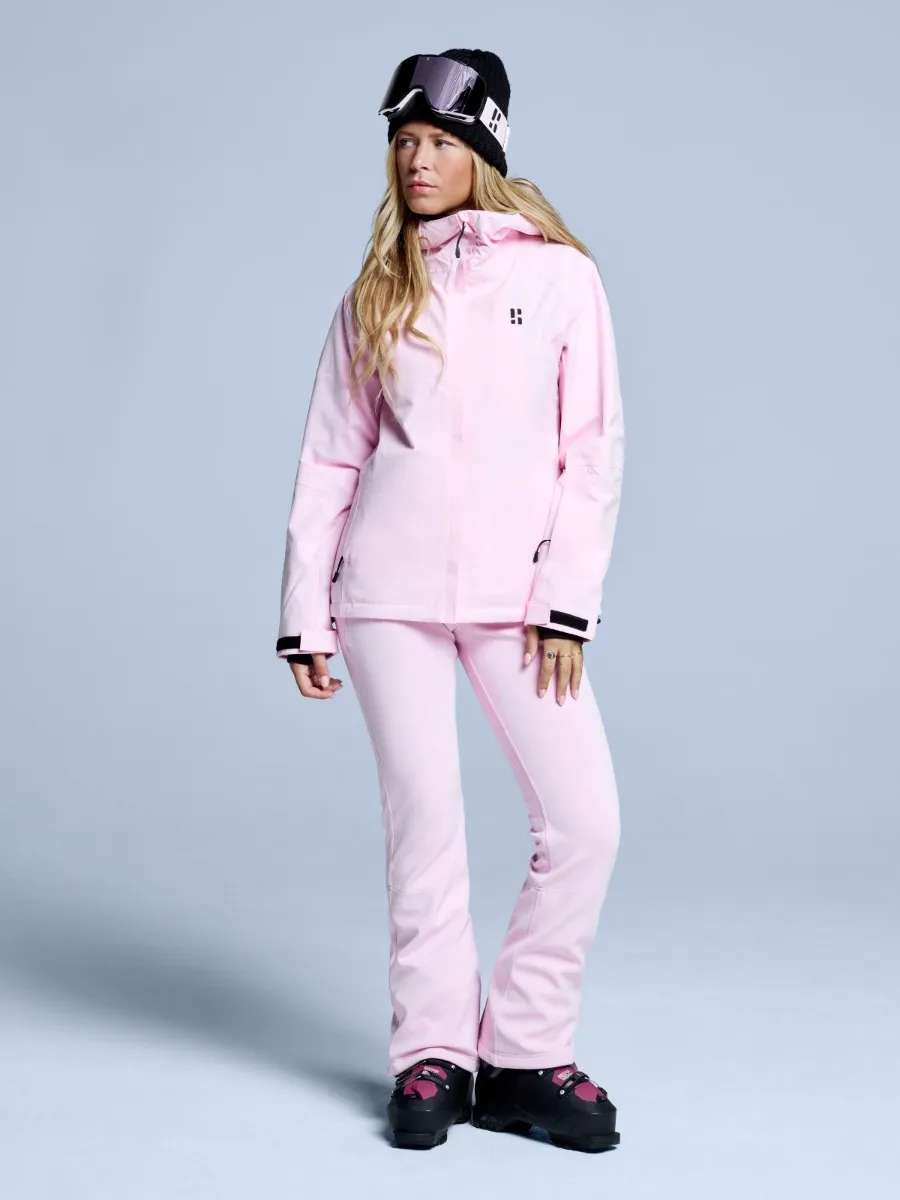 Poederbaas Skibroek Dames Stretch Softshell Powder Rose