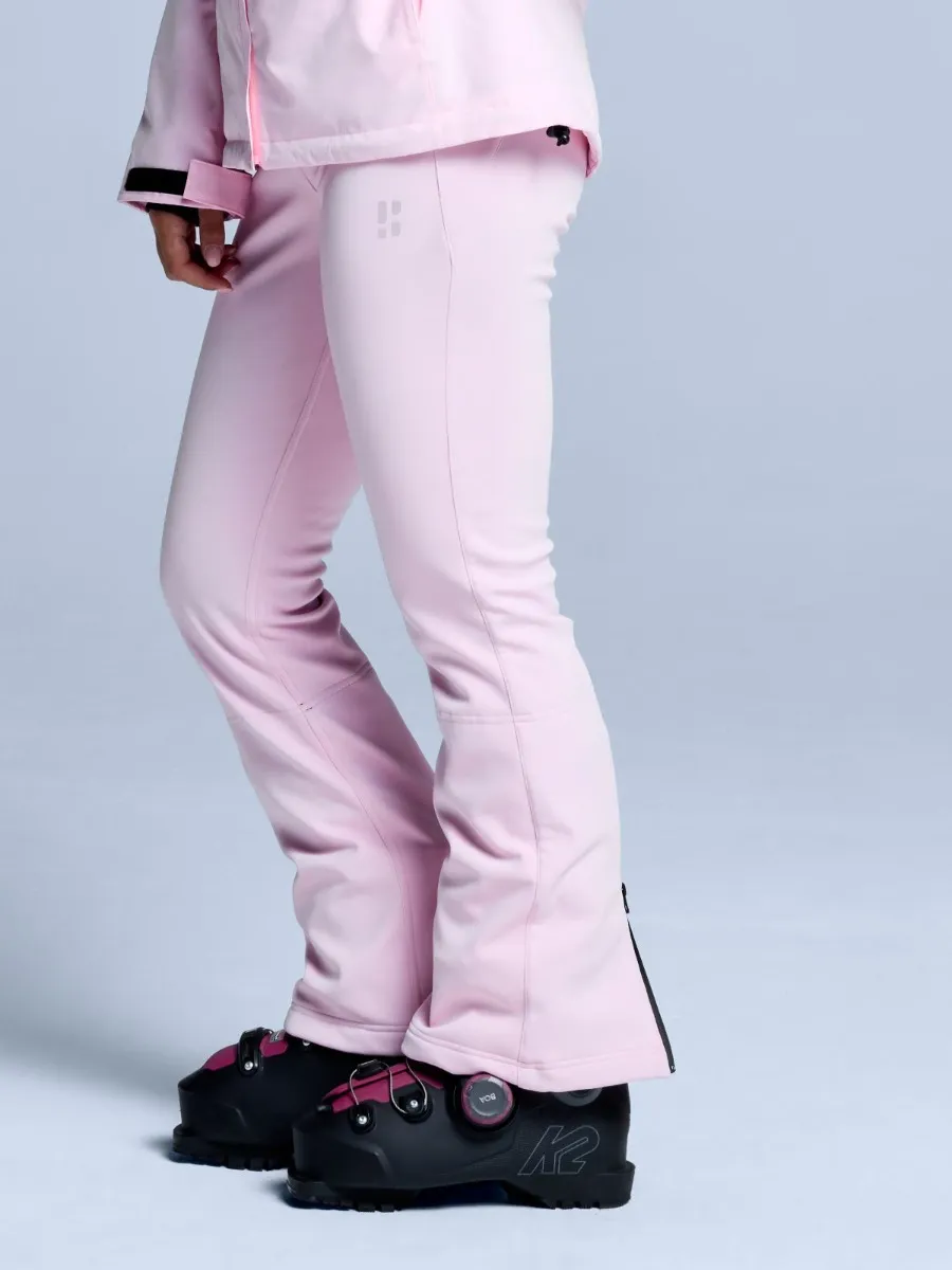 Poederbaas Skibroek Dames Stretch Softshell Powder Rose