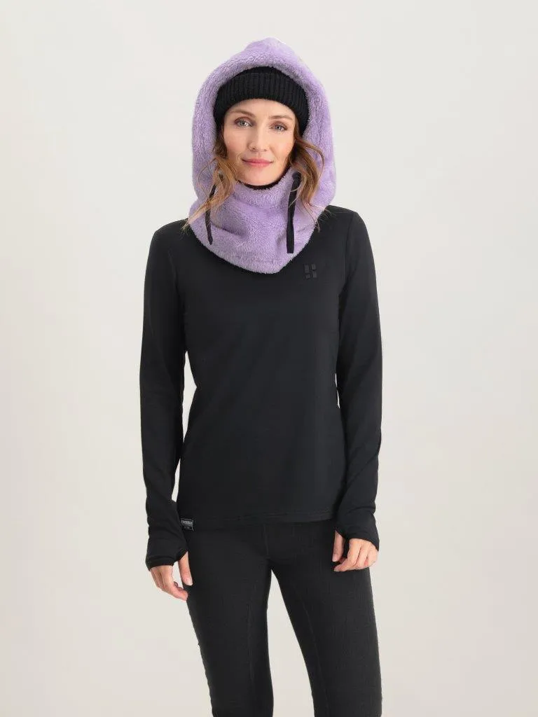 Poederbaas Balaclava Dames Fluffy Lila
