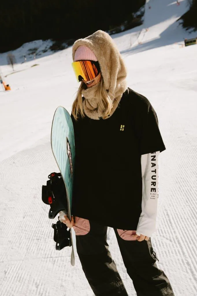 Poederbaas Balaclava Dames Fluffy Zand