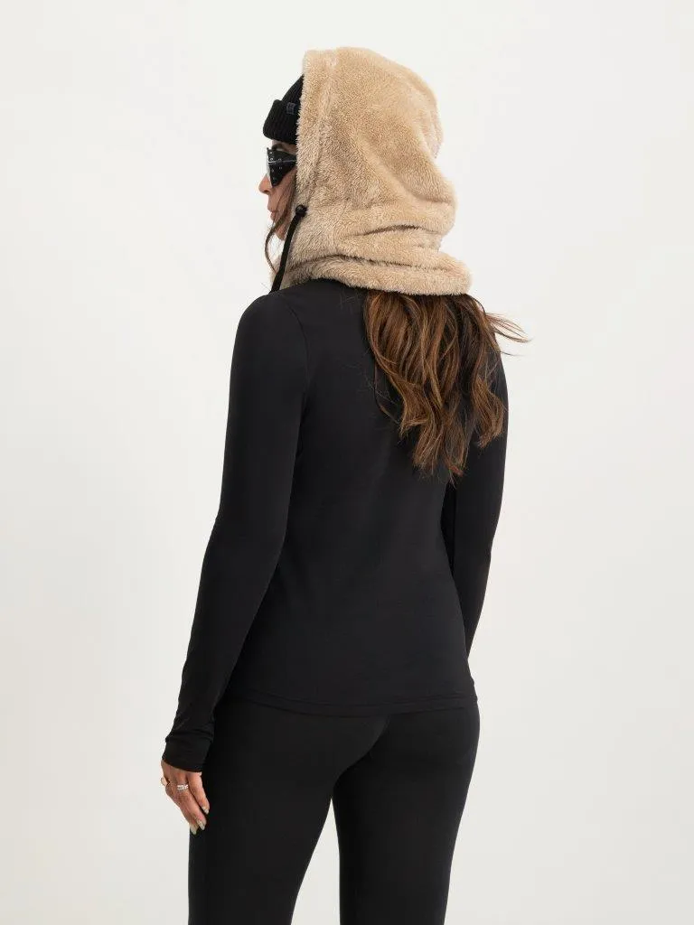 Poederbaas Balaclava Dames Fluffy Zand