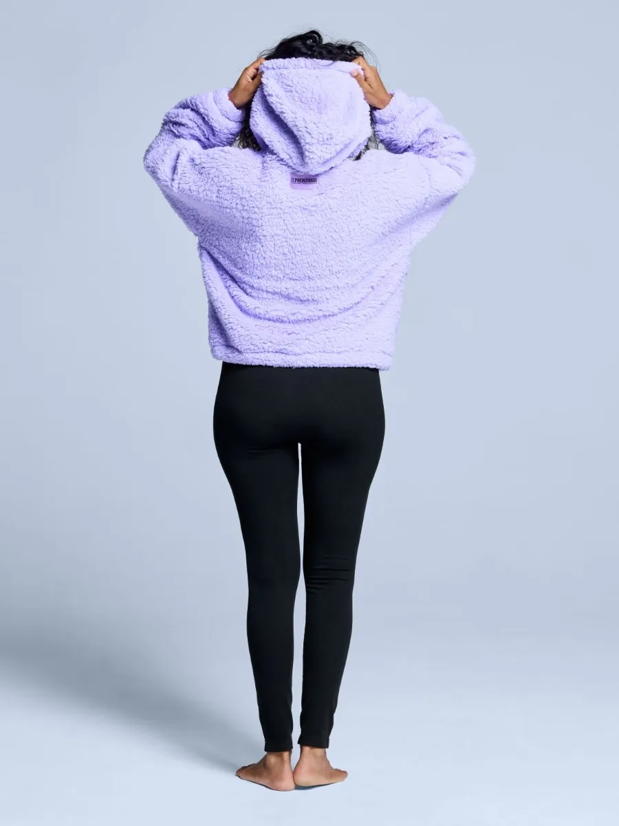 Poederbaas Fluffy Hoodie Dames Four Seasons Lila