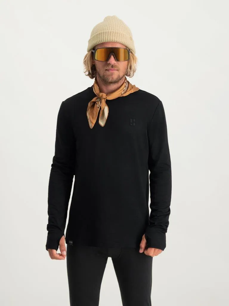 Poederbaas Four Seasons Lightweight Longsleeve Heren Zwart
