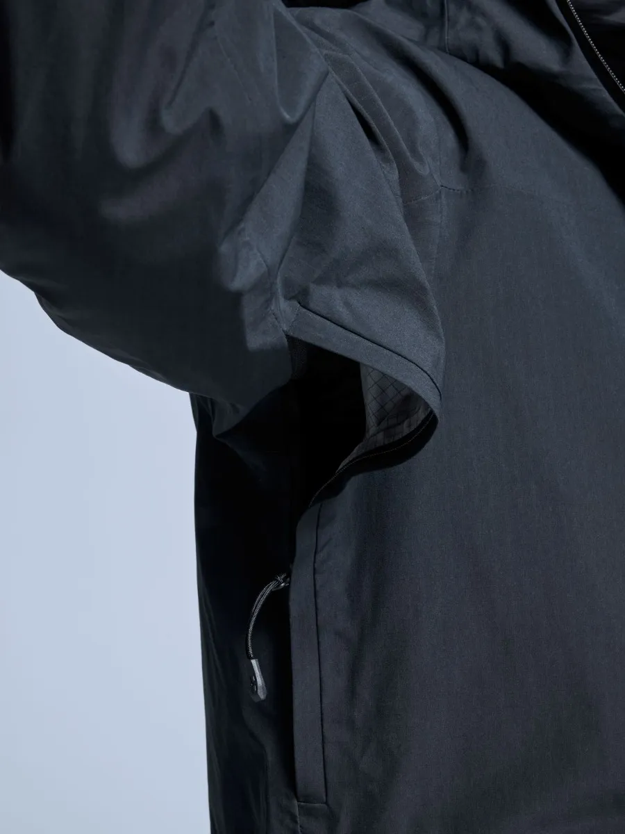 Poederbaas Ski-jas Heren Freeride 3L Hardshell Zwart