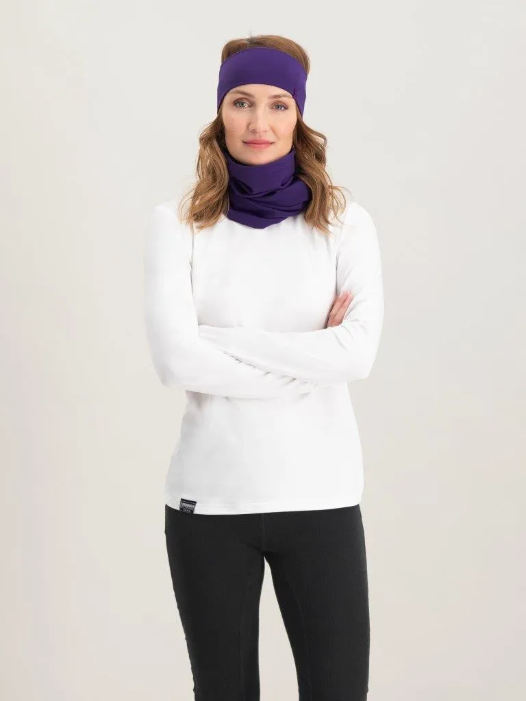 Poederbaas Hoofdband Arctic Paars