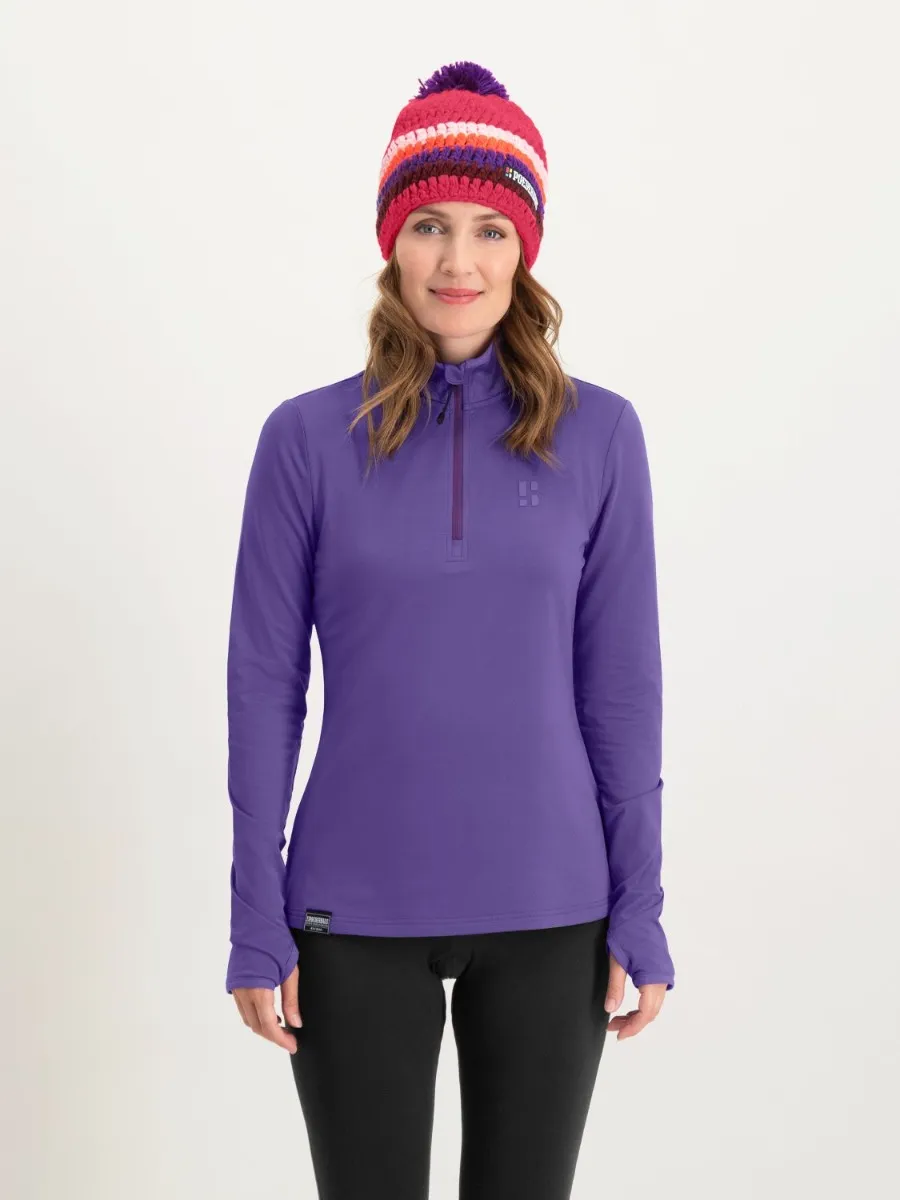 Poederbaas Midlayer Pully Dames Four Seasons Lightweight Paars