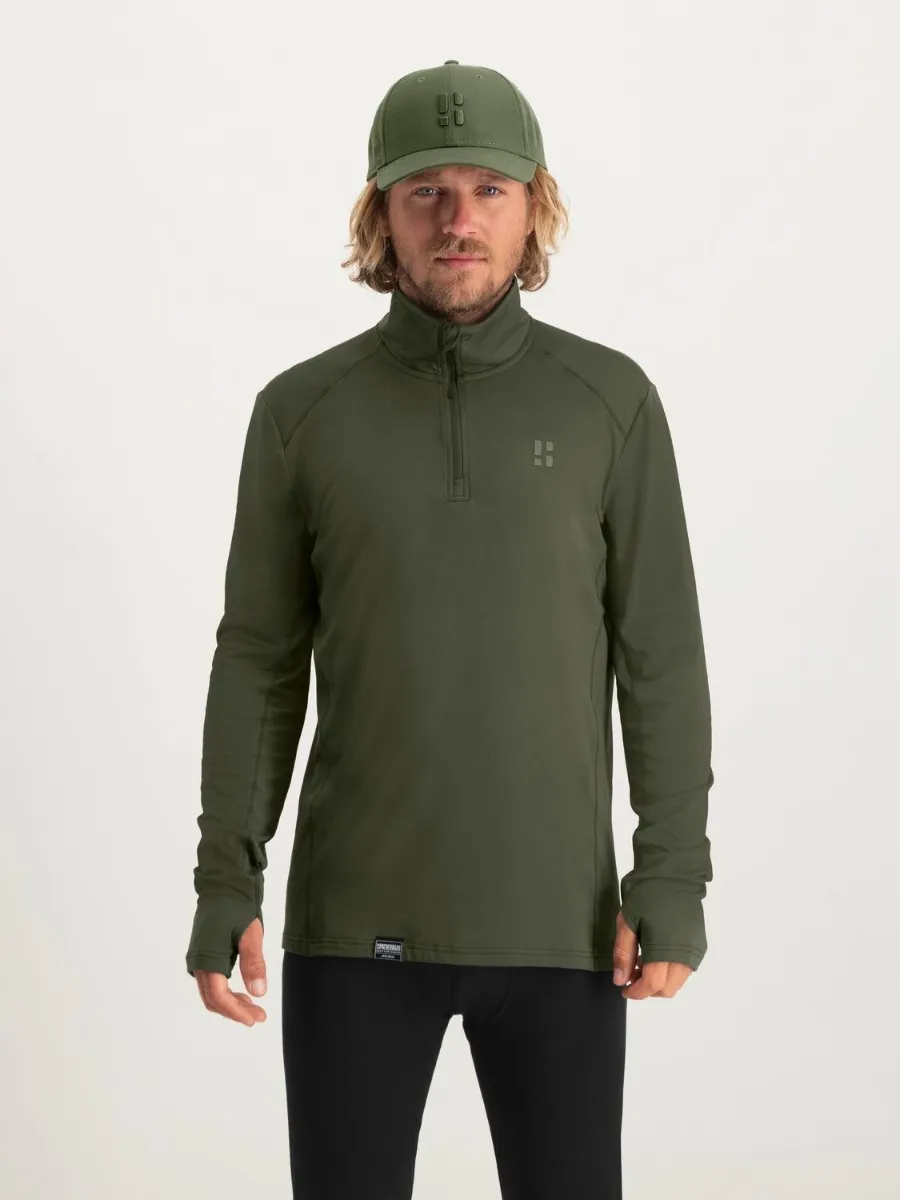 Poederbaas Midlayer Pully Heren Four Seasons Lightweight Groen