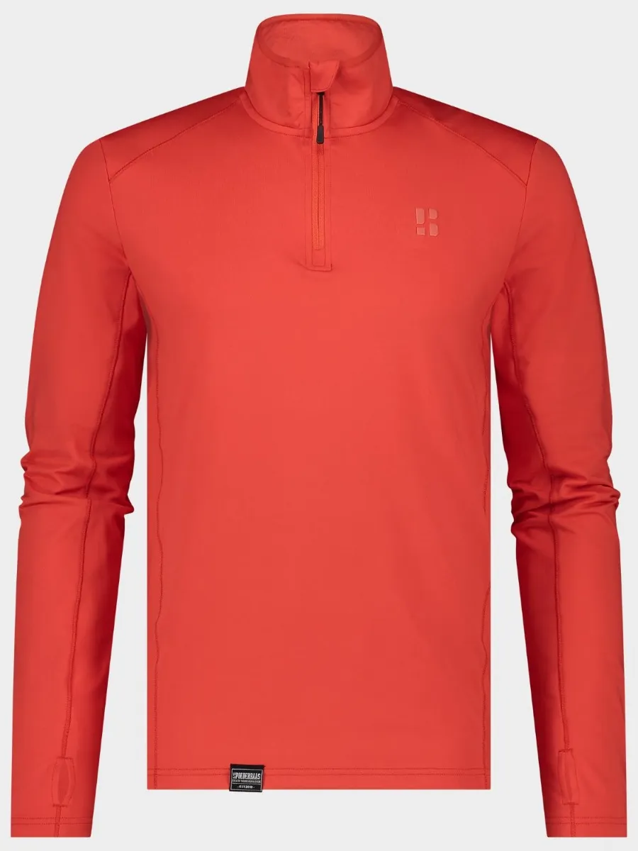 Poederbaas Midlayer Pully Heren Four Seasons Lightweight Mandarin Red