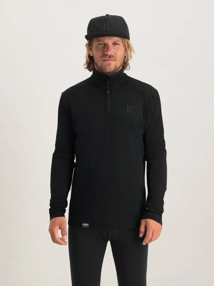 Poederbaas Midlayer Pully Heren Four Seasons Lightweight Zwart
