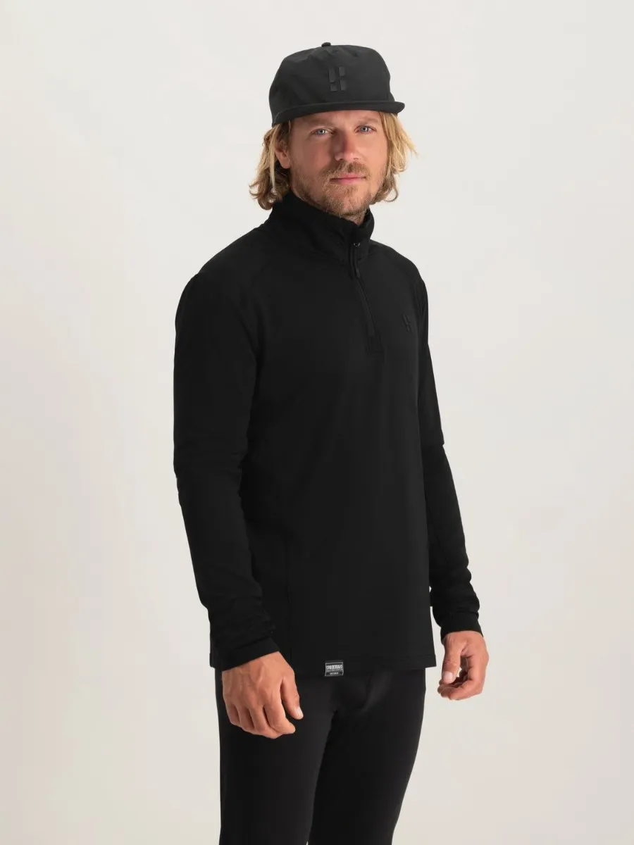 Poederbaas Midlayer Pully Heren Four Seasons Lightweight Zwart