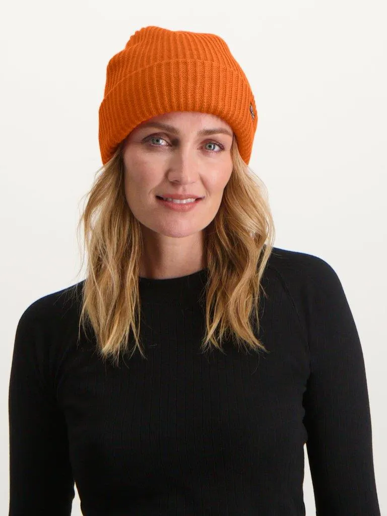 Poederbaas Muts Royal Rib Beanie Orange