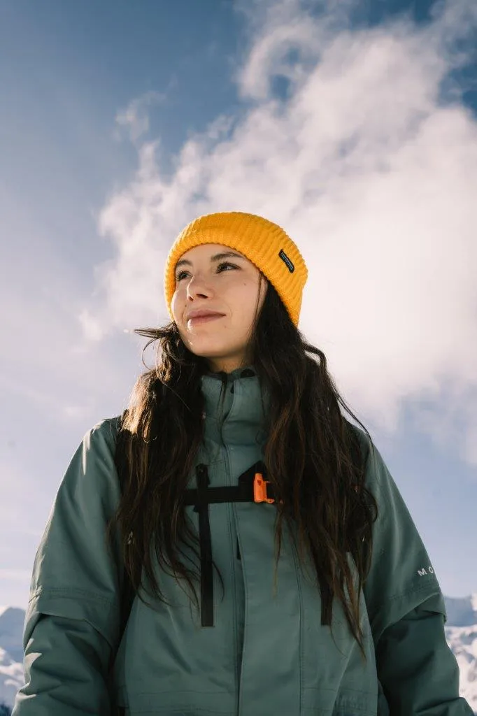 Poederbaas Muts Royal Rib Beanie Yellow