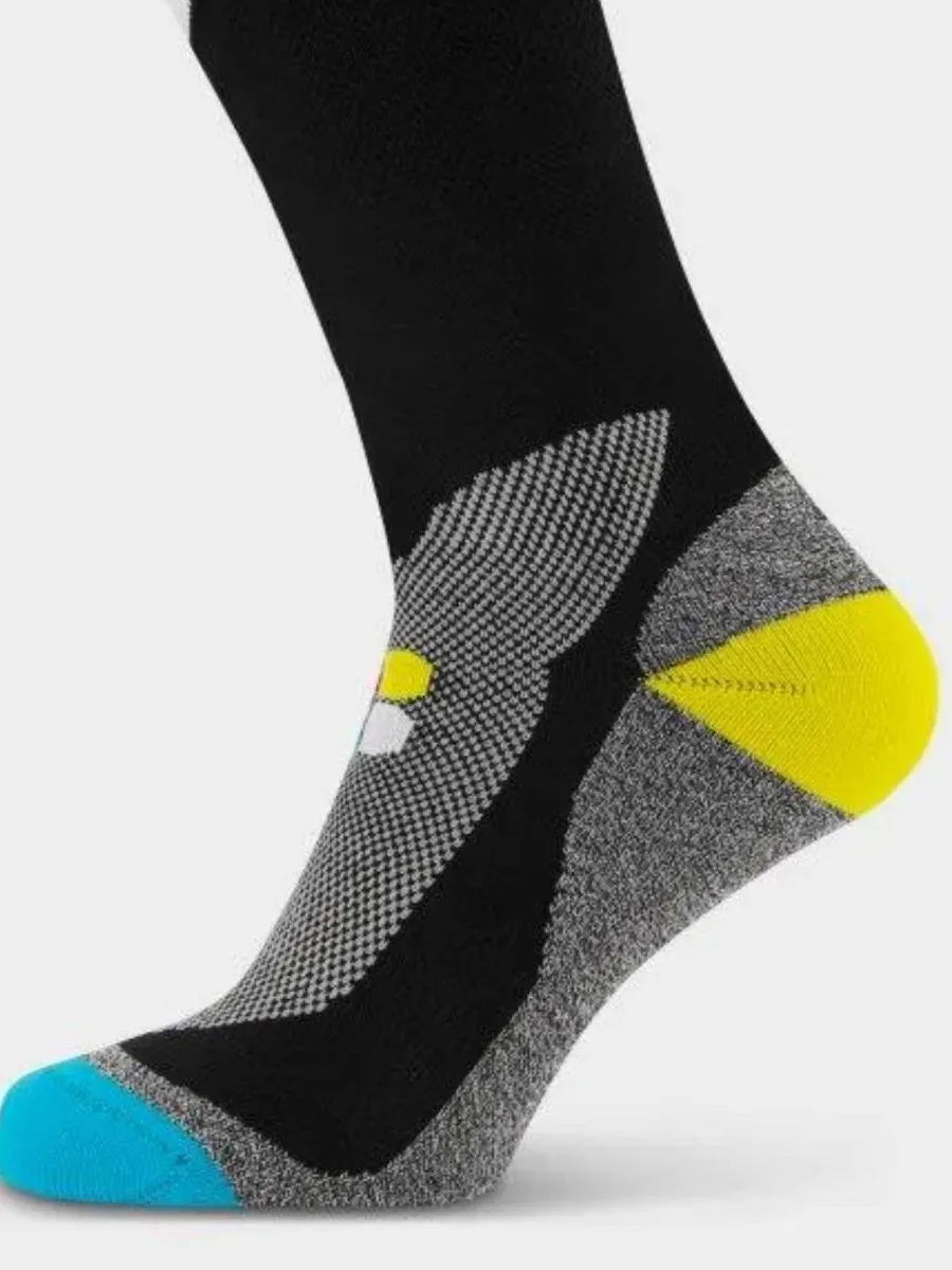 Poederbaas Skisokken Technical Bamboo Freeride Zwart