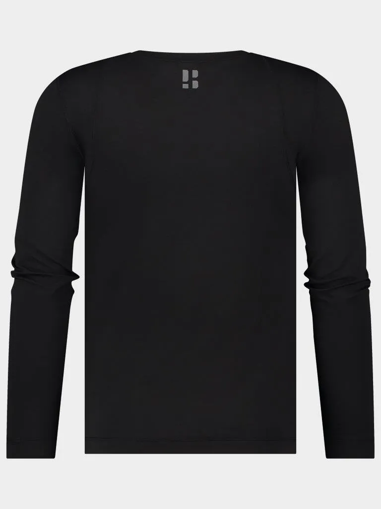 Poederbaas Thermoset Heren Lightweight - Thermoshirt + Thermolegging - Zwart