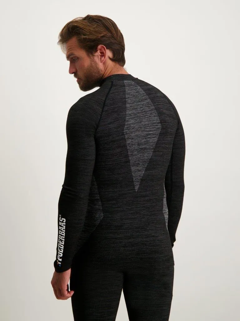 Poederbaas Thermoshirt Heren Technical Longsleeve Zwart