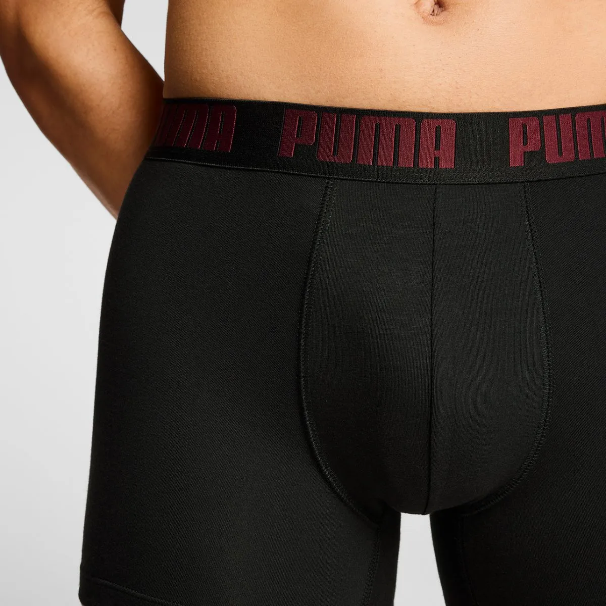 Puma Boxershorts Everyday Basic 2-pack Black / Burgundy / Green