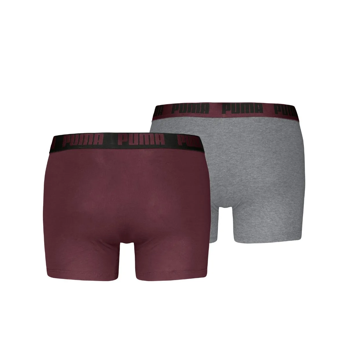 Puma Boxershorts Everyday Basic 2-pack Burgundy / Grey Melange