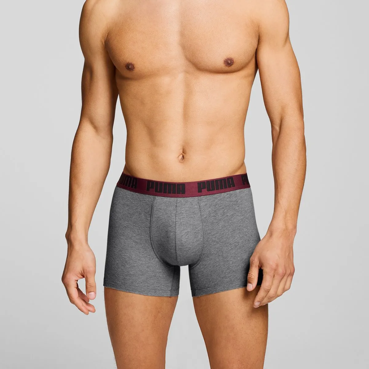 Puma Boxershorts 6-pack Black / Burgundy / Grey