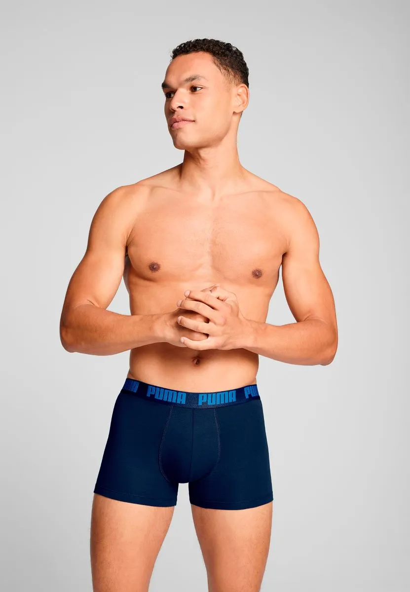 Puma Boxershorts Everyday Heritage Stripe 2-pack True Blue Combo