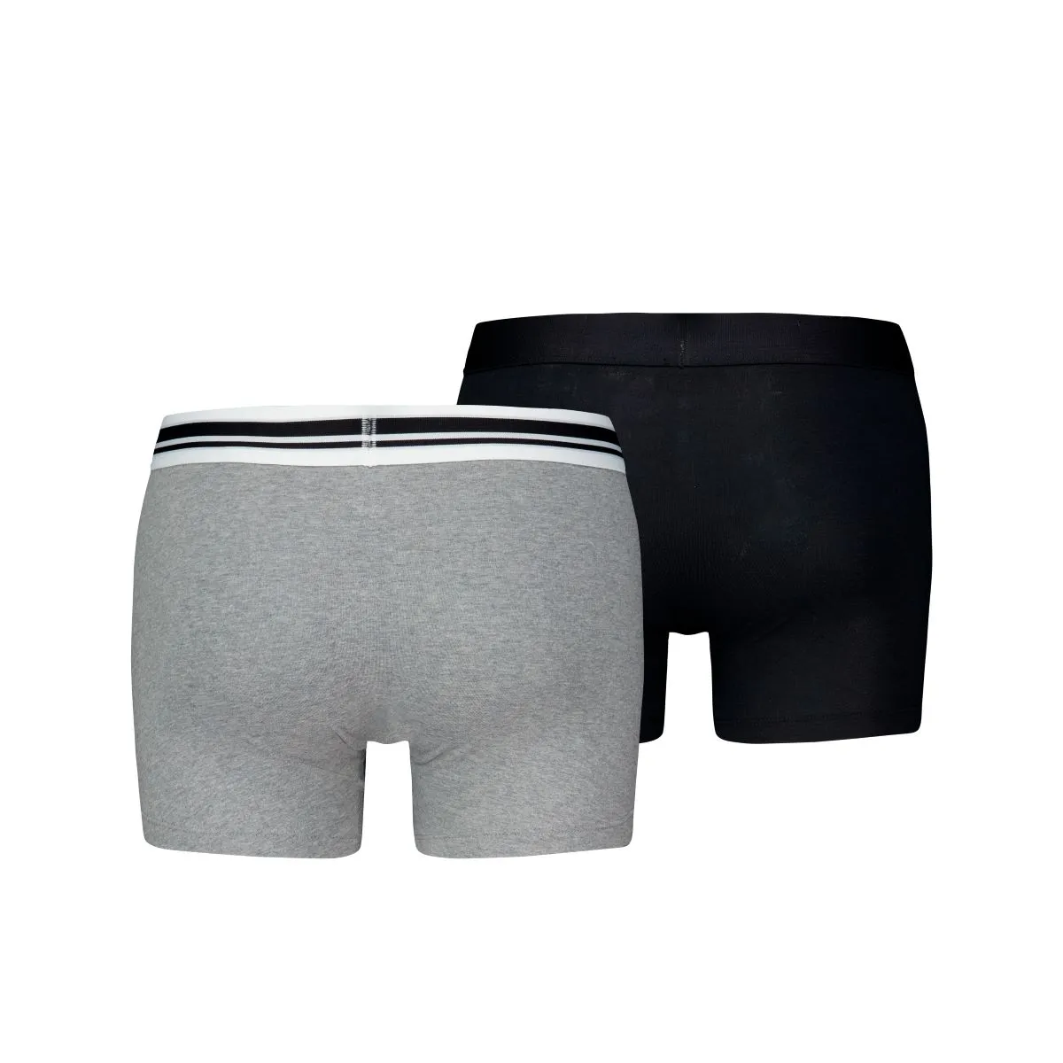 Puma Boxershorts Everyday Placed Logo 2-pack Grey Melange / Black