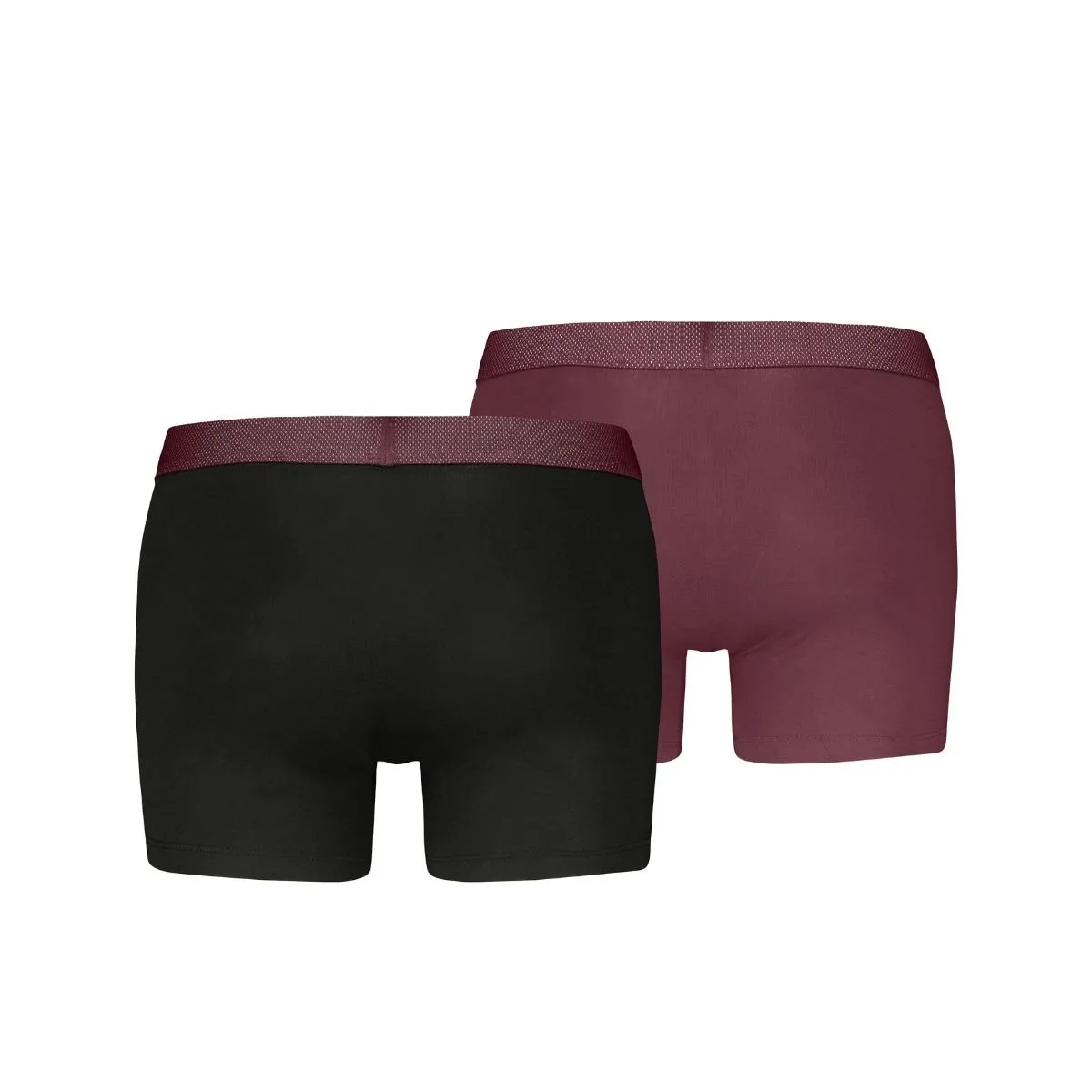Puma Boxershorts Mesh Waistband 2-pack Black / Burgundy