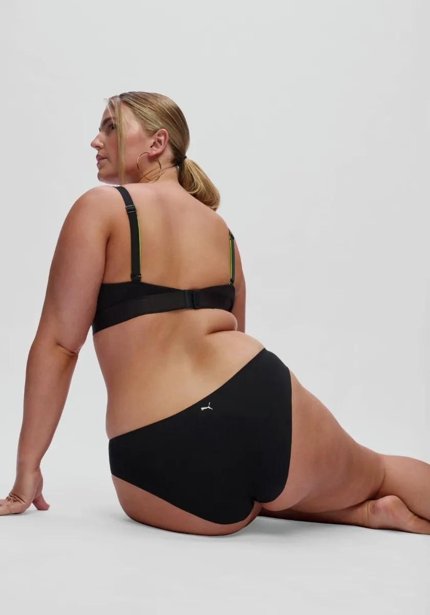 Puma Dames Briefs Invisible Cotton 2-pack Zwart