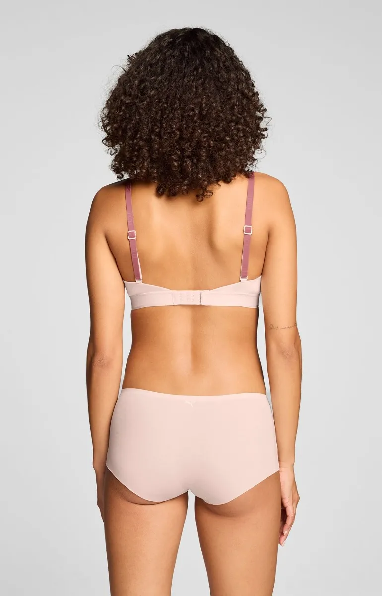 Puma Dames Mini Shorts Invisible Cotton 2-pack Light Pink