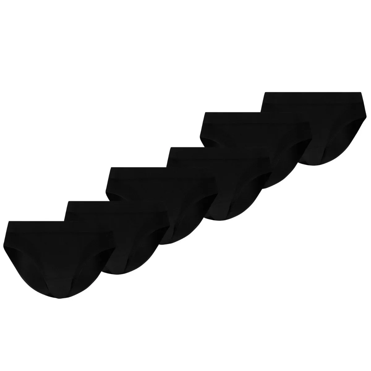 Puma Dames Sport Briefs 3D Knit 6-pack Zwart