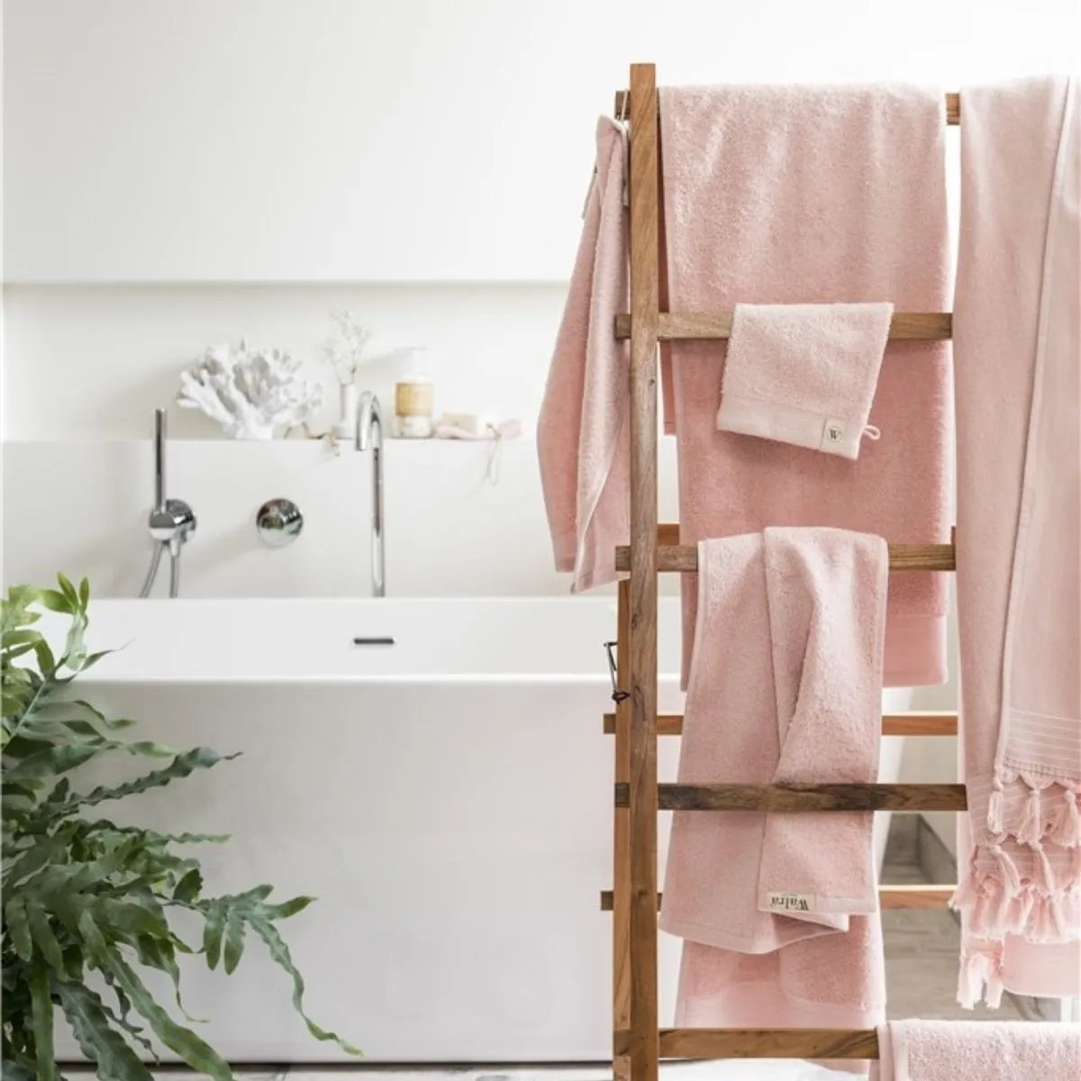 Walra Soft Cotton Handdoeken 50 x 100 cm - 550 gr/m² - Roze - 10 stuks