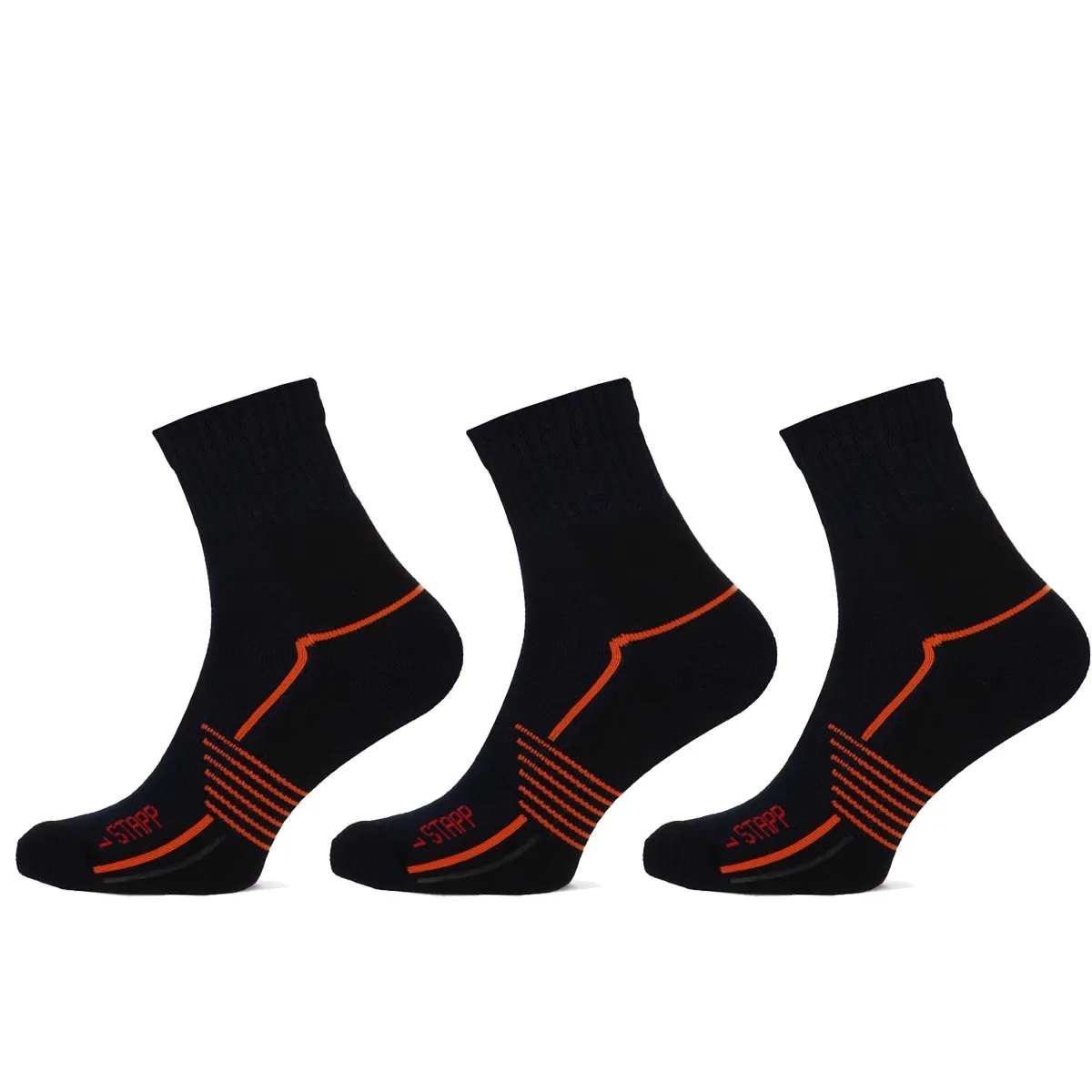 STAPP Wandelsokken Quarter Active Outdoor Bamboe 3-pack Marine