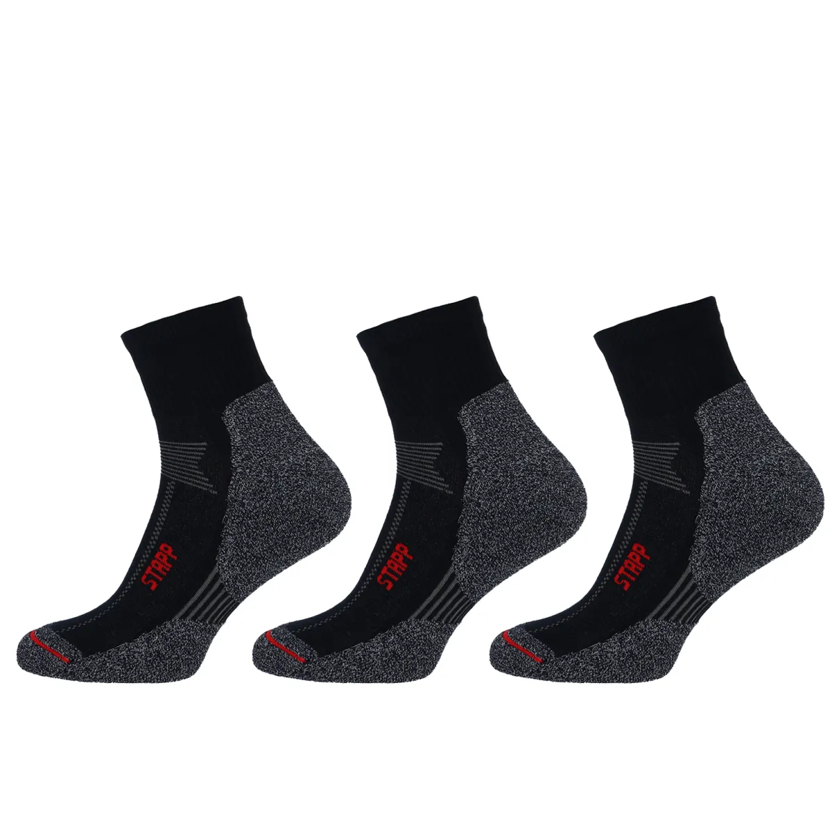 STAPP Wandelsokken Techno Boston All Season Quarter 3-pack - Keuze uit 2 kleuren