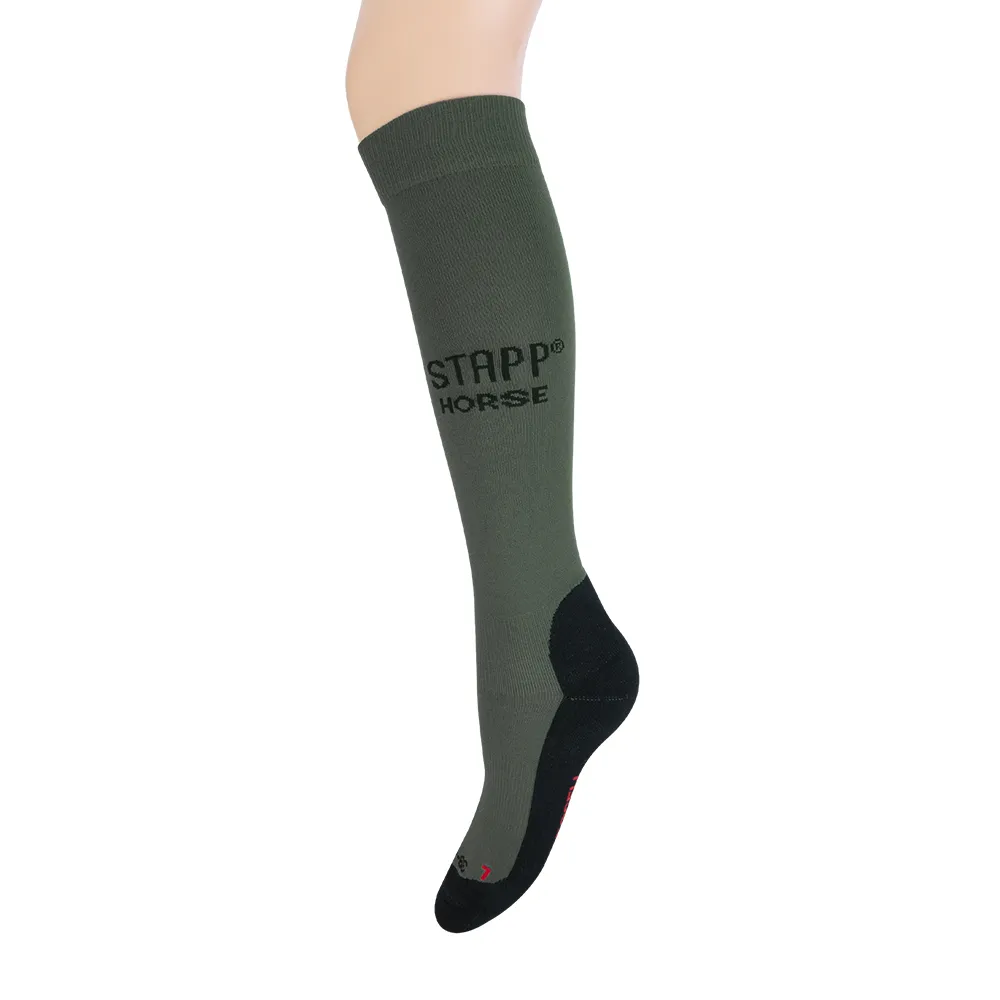 STAPP Horse Paardrijsokken Deocell 4-pack Militair