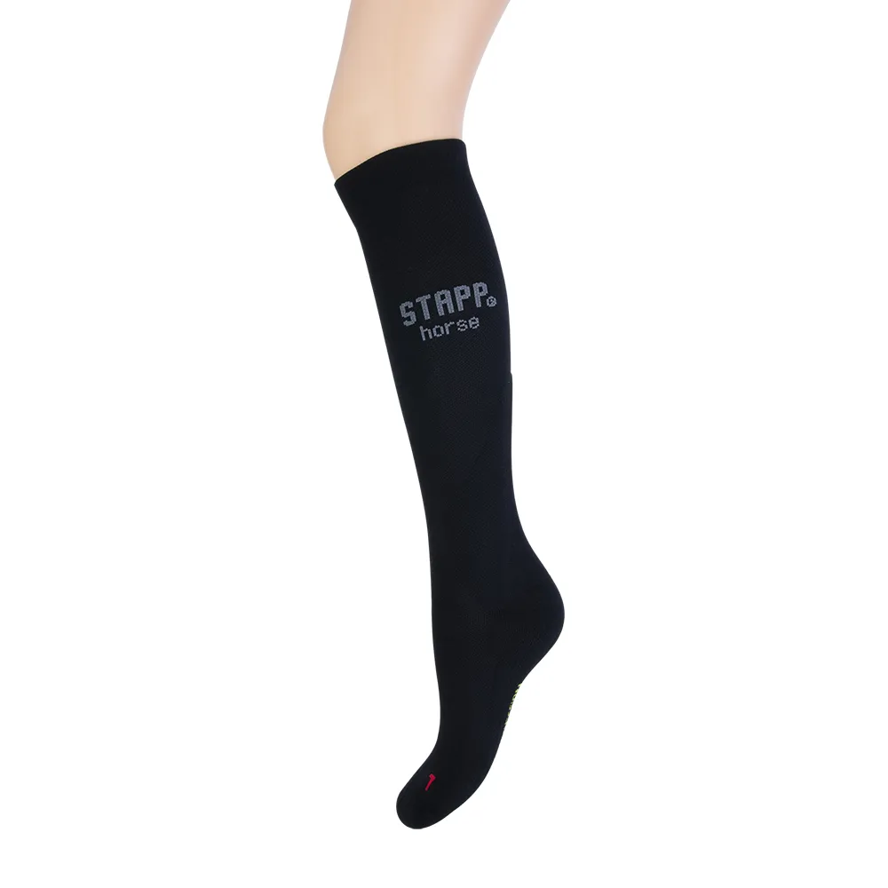 STAPP Horse Paardrijsokken Compressie 4-pack Zwart / Grijs