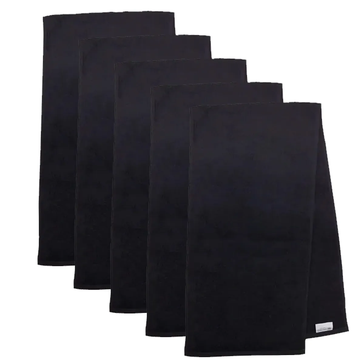 The One Sporthanddoek 30x130 cm 450 gram Zwart (5-stuks)