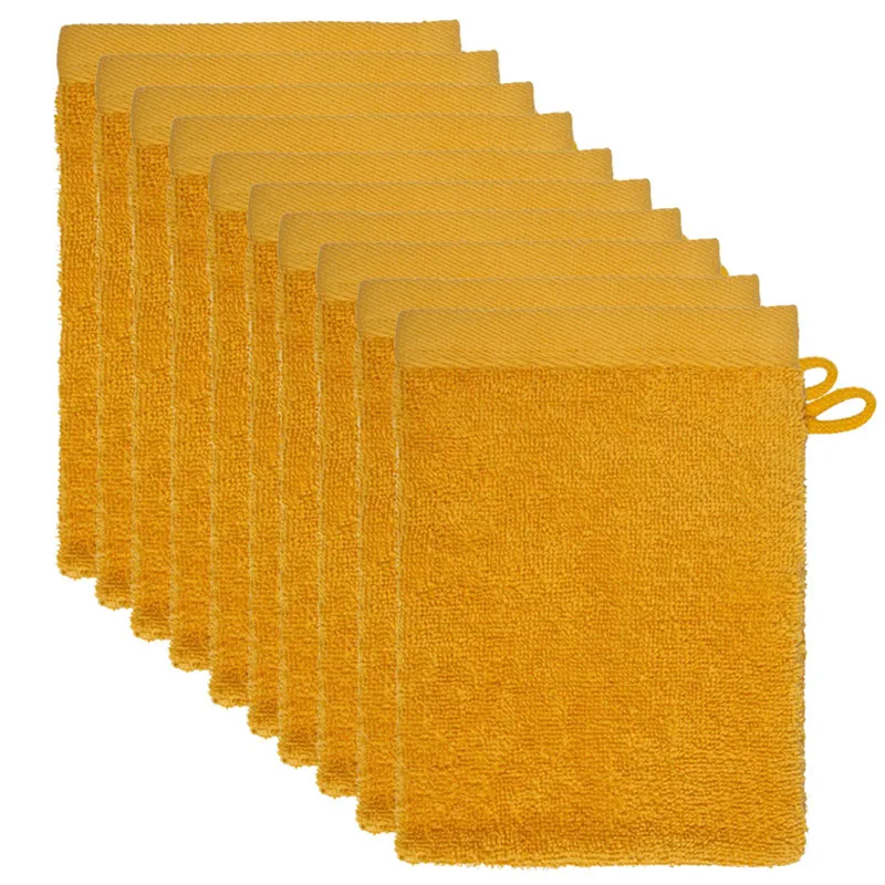 The One Washandjes Gold Yellow - 10 stuks