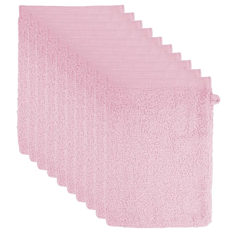 The One Washandjes Licht Roze - 10 stuks