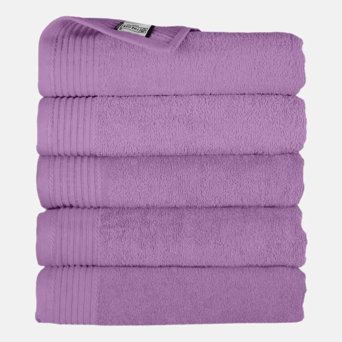The One Badhanddoek 450 gram 70x140 cm Paars (5 stuks)