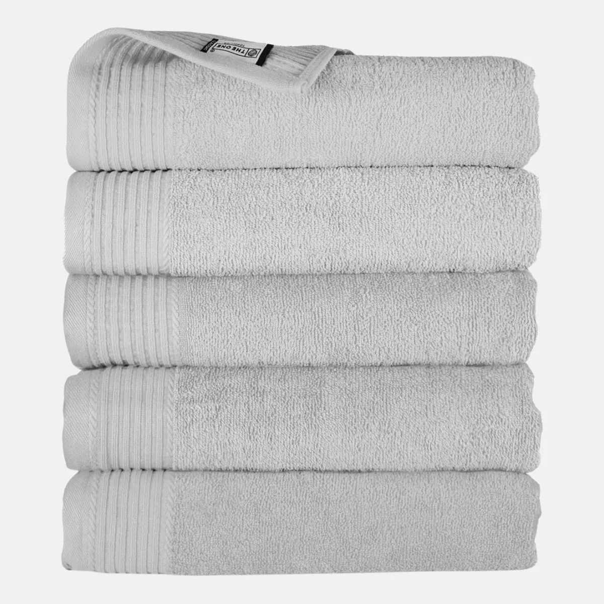 The One Badhanddoek 450 gram 70x140 Licht grijs (5 stuks)