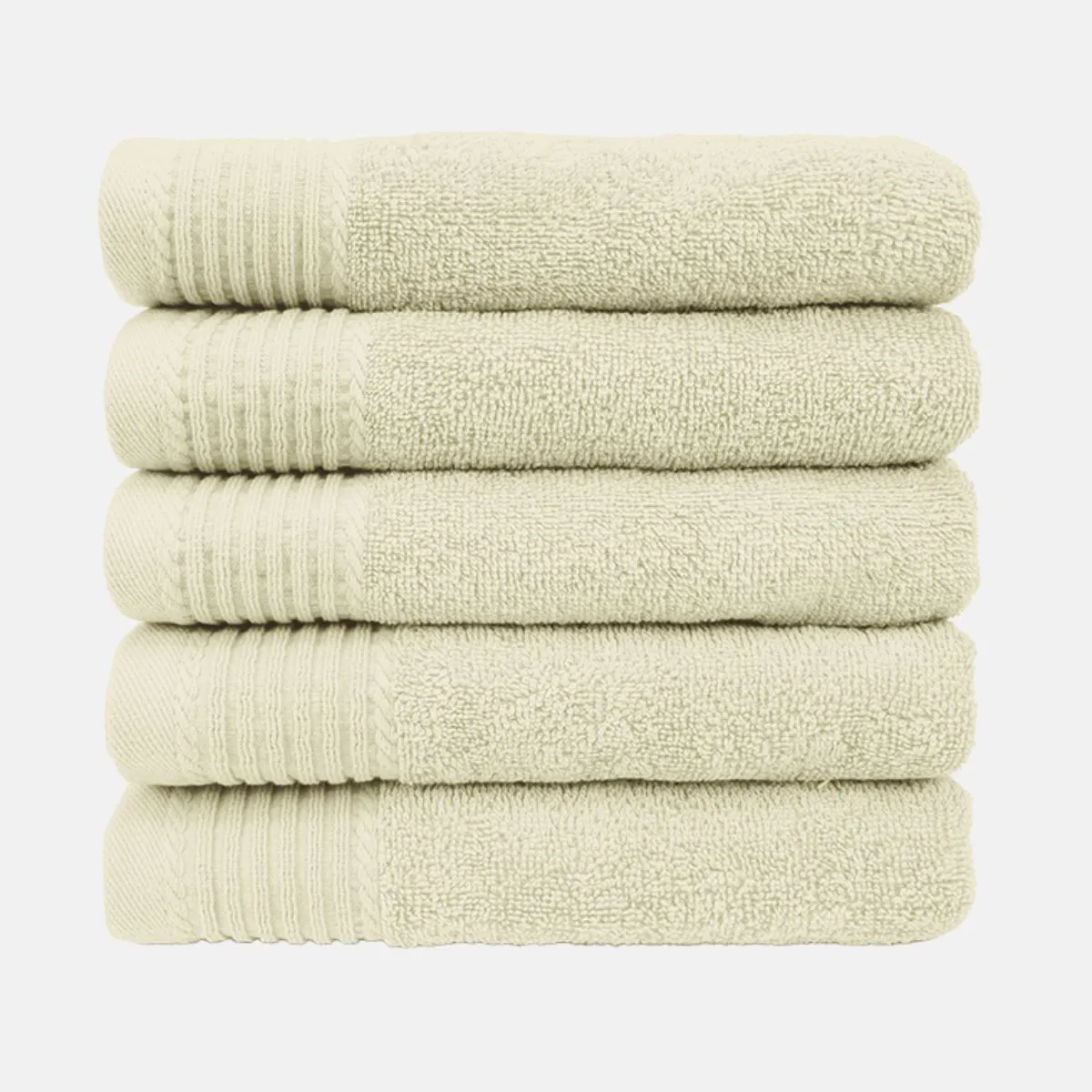 The One Handdoek Deluxe 50x100  550 gr Ivory (5 stuks)