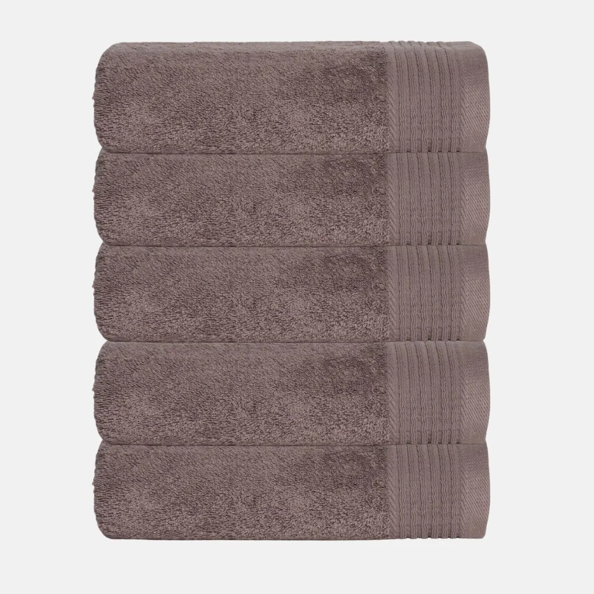 The One Badhanddoek Deluxe 70x140  550 gram Taupe (5 stuks)