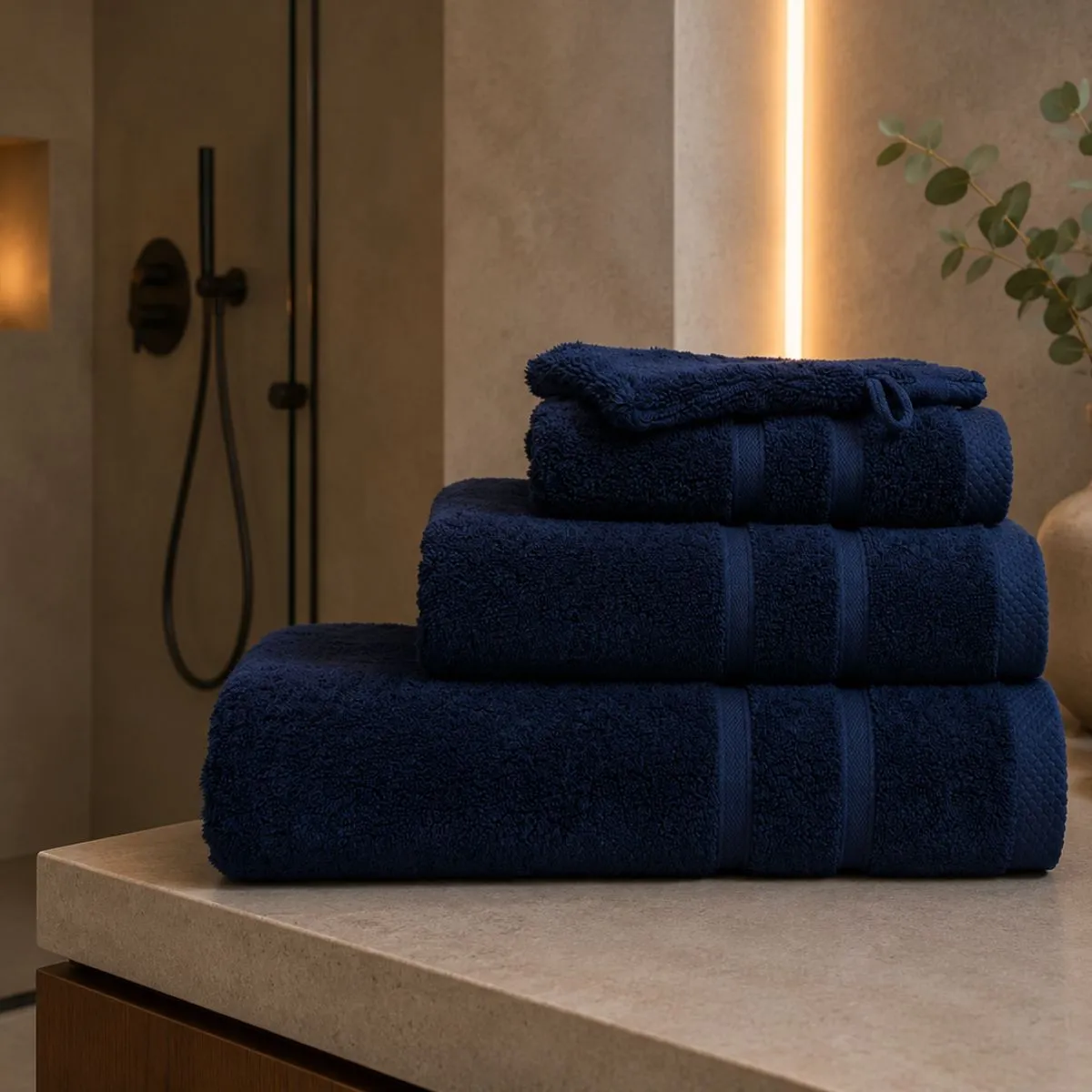 The One Washandje Ultra Deluxe 16 x 21 cm 675 gr Navy Blue