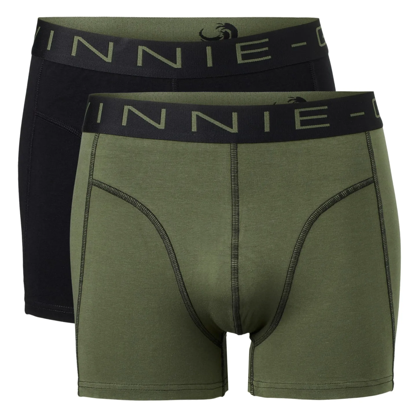Vinnie-G Boxershorts 2-pack Black / Forest Green